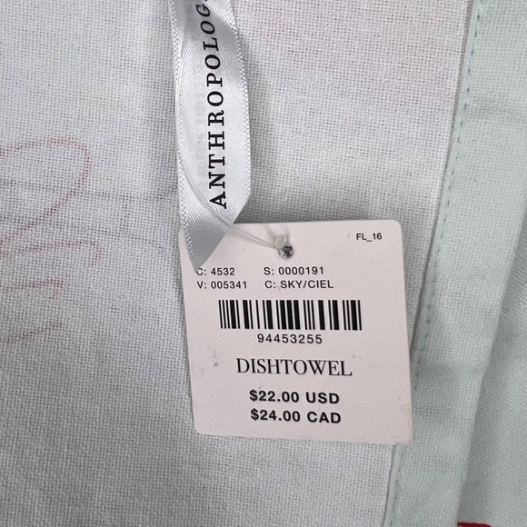 Anthropologie Drinks A-Z Dish Towel - Picture 5 of 5